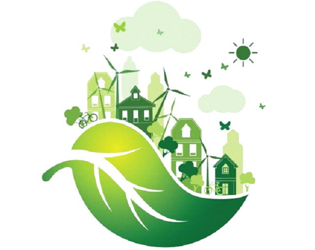 Foto creativa del mundo sostenible